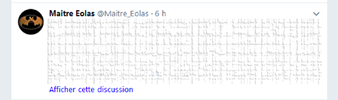 Capture d'écran d'un tweet de Maître Eolas